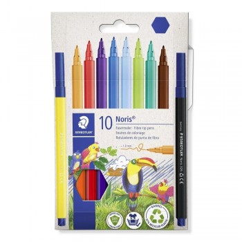 Rotulador Staedtler Noris Club fino 326 C10 Paquete de 10 surtido