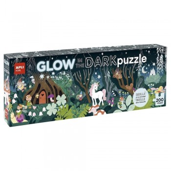 Juego Apli 19692 puzle Glow in the dark Bosque magico 200 piezas