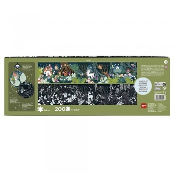 Juego Apli 19692 puzle Glow in the dark Bosque magico 200 piezas