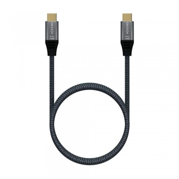 Cable USB-C AISENS A107-0672   USB 3.2 Gen2x2 20Gbps 100W 8K 30Hz (1,5 m, Gris)