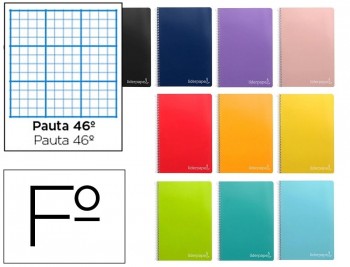 Block Liderpapel Folio 80 hojas rayado 46 BF-61 9914 tapa dura 75 gramos