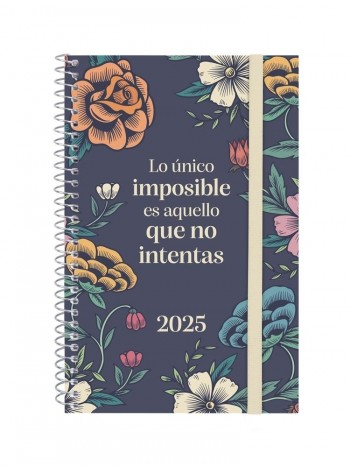 Agenda anual 2025 Finocam E5 Design semana vista horizontal imposible 742212525