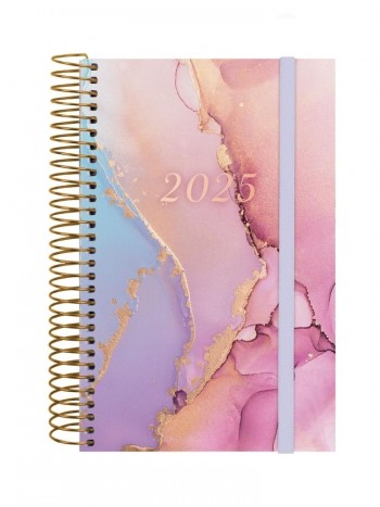 Agenda anual 2025 Finocam E5 Design dia pagina goldy 742292625