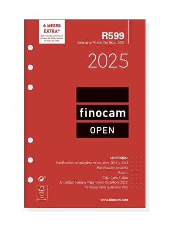 Recambio Finocam 2025 open R599 500 semana vista vertical 711500025