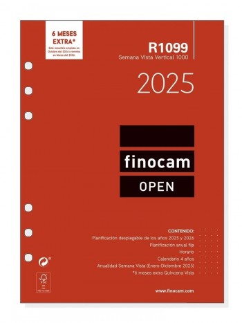 Recambio Finocam 2025 open R1099 1000 semana vista vertical 711520025