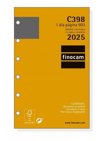 Recambio Finocam 2025 C398 603 dia pagina 201320025