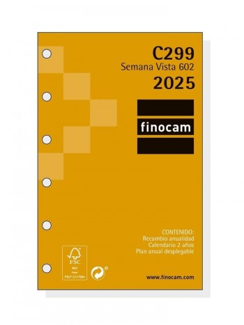 Recambio Finocam 2025 C299 602 semana vista horizontal 201240025