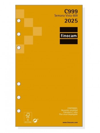 Recambio Finocam 2025 C999 609 semana vista horizontal 201260025