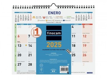 Calendario año 2025 Finocam 781420025 pared escribir M color