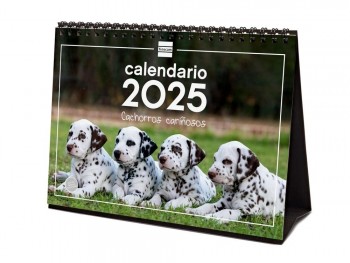 Calendario año 2025 Finocam 780323725 mesa S Cachorros