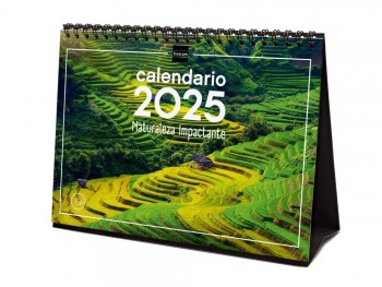 Calendario año 2025 Finocam 780324825 mesa S Naturaleza