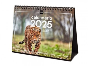 Calendario año 2025 Finocam 780325025 mesa S Fauna