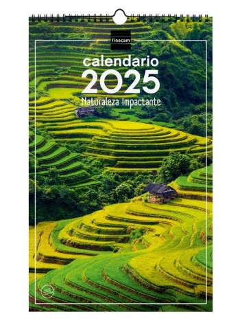 Calendario año 2025 Finocam 780554825 pared 25x40 Naturaleza