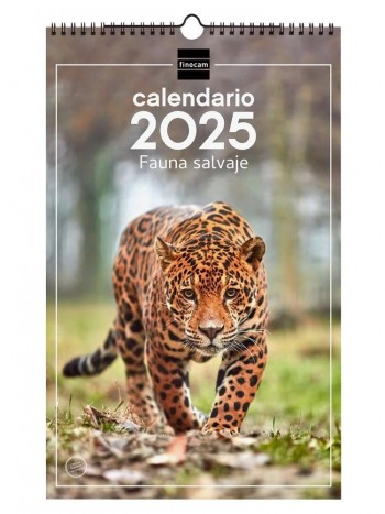 Calendario año 2025 Finocam 780555025 pared 25x40 Fauna