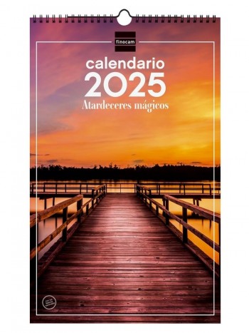 Calendario año 2025 Finocam 780555225 pared 25x40 Atardeceres