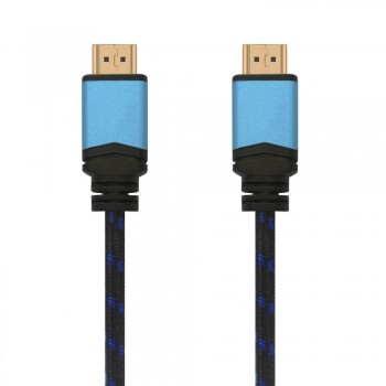 Cable HDMI AISENS A120-0359   4K 60Hz 18Gbps Premium (5 m, Negro/Azul)