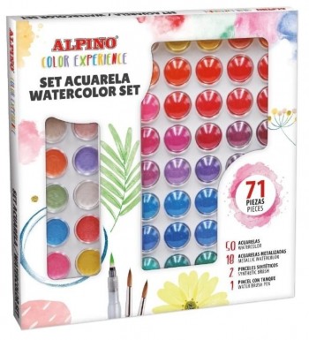 Watercolor set color experience 71uds. Alpino AQ001040