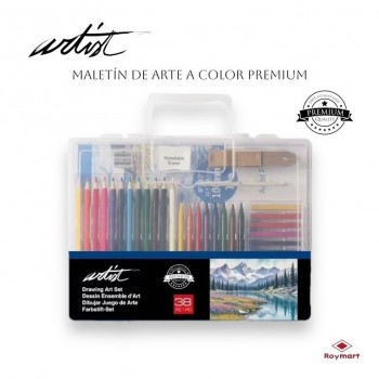 Maletin iniciacion Artist dibujo a color 38 piezas Roymart AB-0153