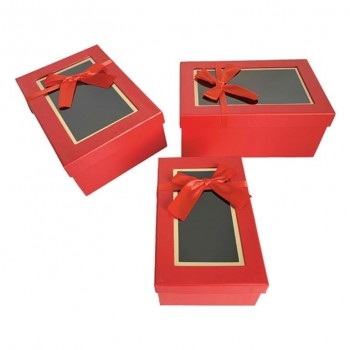 SET 3 CAJAS RECTANGULARES CON VENTANA 49048 ARGUVAL