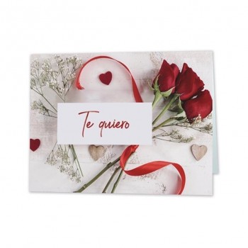 MINI CARD ROSAS Te Quiero 47725 ARGUVAL