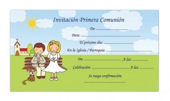 BLISTER 10 INVITACION COMUNION J 38382 ARGUVAL