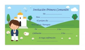 BLISTER 10 INVITACION COMUNION K 38383 ARGUVAL