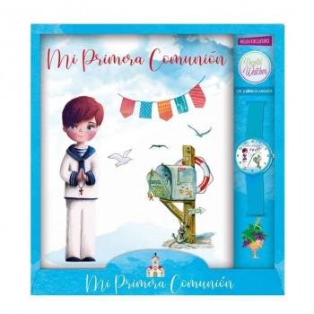 LIBRO COMUNION NIÑO BUZON + RELOJ 44156 ARGUVAL