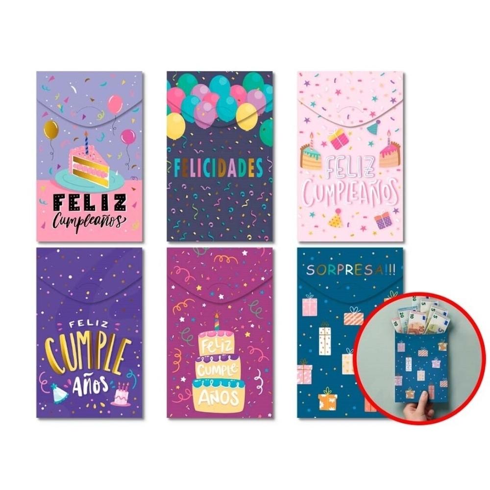 TARJETA-SOBRE DINERO CUMPLEAÑOS C/ SOBRE COLOR 332989 BISMARK