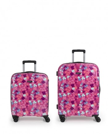 Set de maleta cabina(55cm.) y mediana(66cm.) Gabol CLOVER 235804019