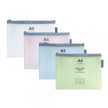 Carpeta cremallera Grafoplas A4 Eva Soft Blanco 04873970