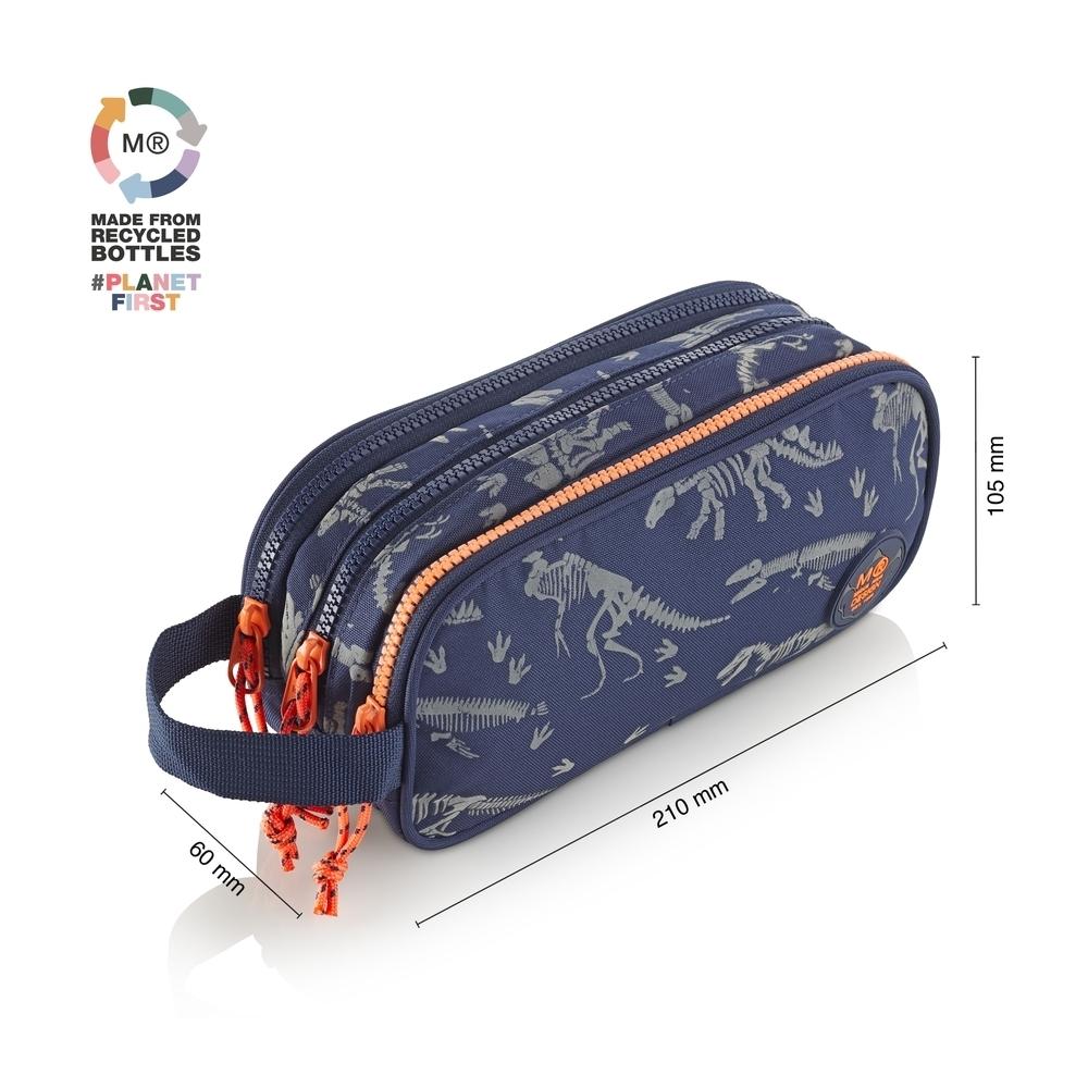 Portatodo triple con asa Miquelrius Dino World MR19476