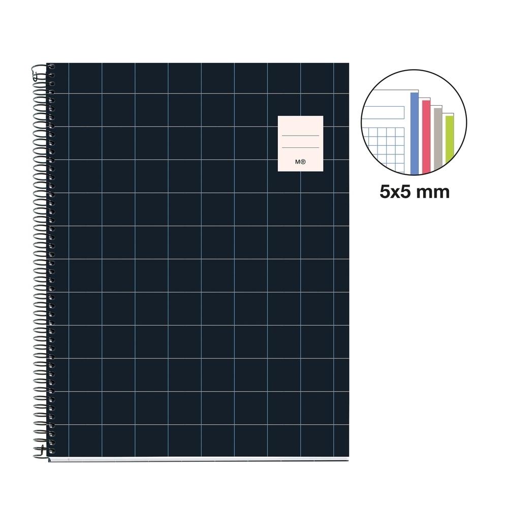 Block MiquelRius A4 100 hojas 5x5 70 gramos Rider Negro MR4354