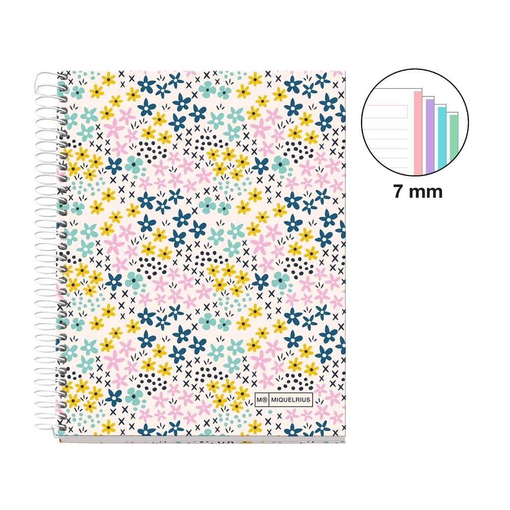 Block MiquelRius A5 120 hojas Horizontal 70 gramos Happy Flower MR4331