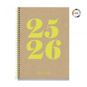 Agenda Miquelrius Escolar 2025-2026 117x174 Semana Vista Activa Recycled Year MR26847