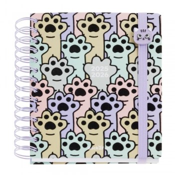 Agenda Miquelrius Escolar 2025-2026 155x180 Dia Pagina Back2Fun Patitas MR27629