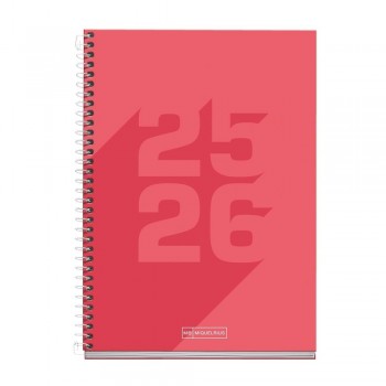 Agenda Miquelrius Escolar 2025-2026 150x213 Dia Pagina Plus Basic Coral MR26977