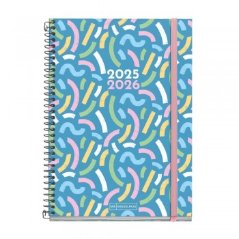 Agenda Miquelrius Escolar 2025-2026 155x215 Dia Pagina Plus Teen Serpentina MR26907