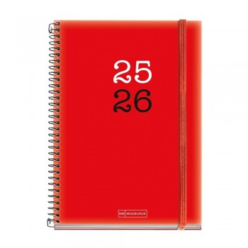 Agenda Miquelrius Escolar 2025-2026 150x213 Dia Pagina Plus College Rojo MR26892