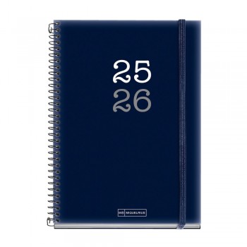 Agenda Miquelrius Escolar 2025-2026 150x213 Dia Pagina Plus College Azul MR26889