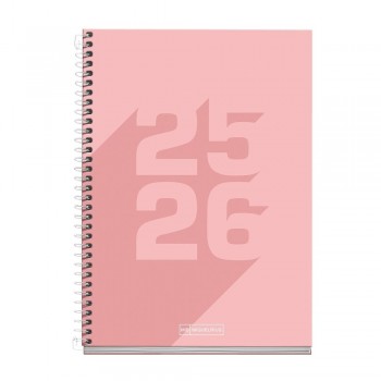 Agenda Miquelrius Escolar 2025-2026 150x213 Dia Pagina Plus Basic Rosa MR26874