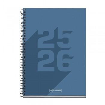 Agenda Miquelrius Escolar 2025-2026 150x213 Dia Pagina Plus Basic Marino MR26873