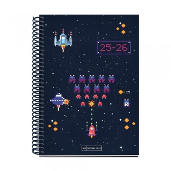 Agenda Miquelrius Escolar 2025-2026 150x213 Semana Vista Plus Junior Gamer MR26884