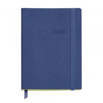 Agenda Miquelrius Escolar 2025-2026 140x190 Dia Pagina 16 meses Back to Basics Cosidas Marino MR26943