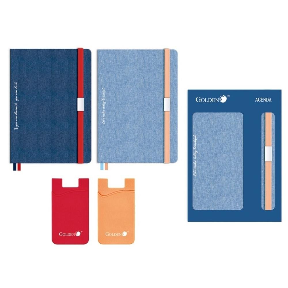 Libreta Planificador Ingraf 330778 Jeans A5 Tapa tela