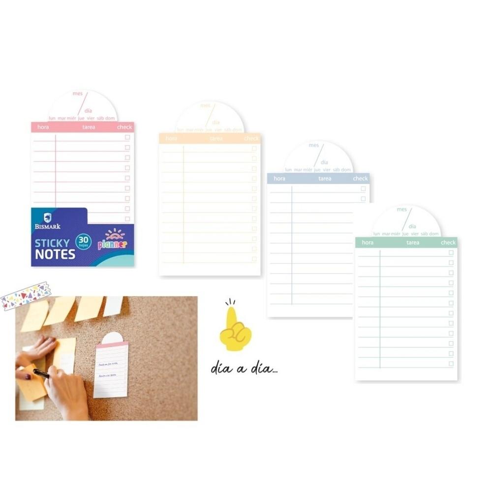 Notas planificador adhesivas Bismark 329795 Diario de tareas