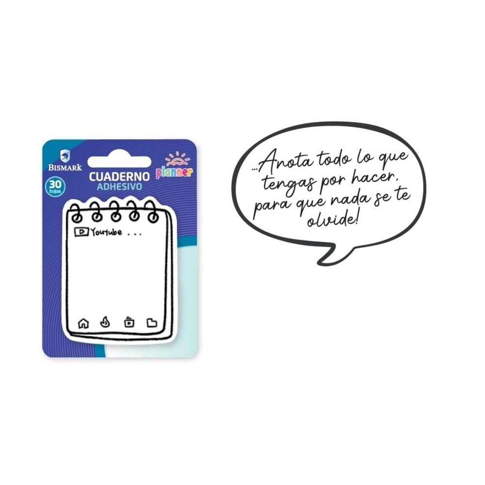 Notas planificador adhesivas Bismark 329793 Cuadernillo 30 hojas