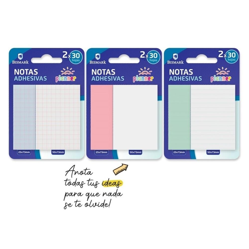 Notas planificador adhesivas Bismark 329791 Apuntes 30 hojas