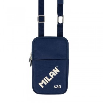 Bolso bandolera pequeña Milan Azul Serie 430 62103SNCB