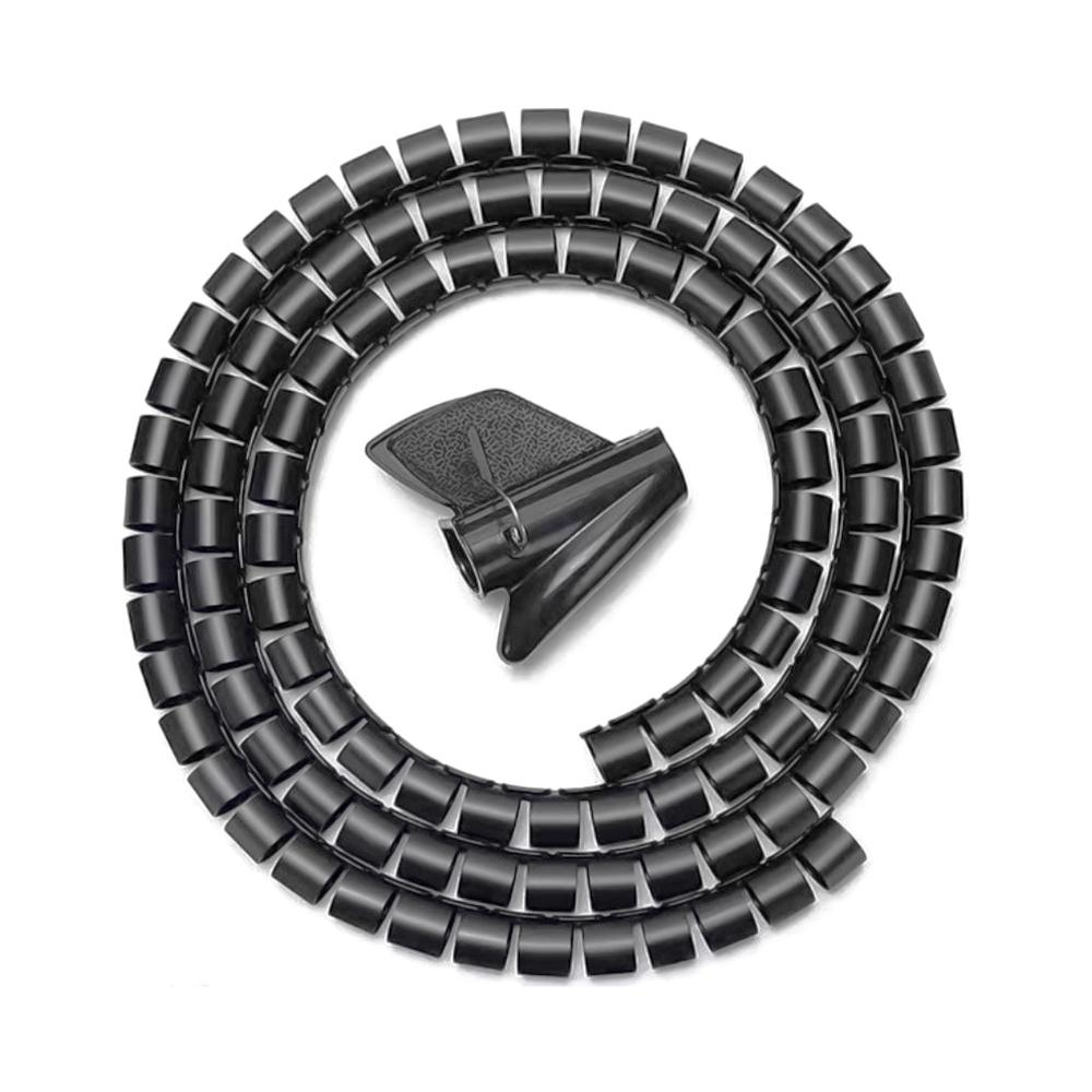 Organizador de Cables AISENS A151-0406   Espiral 25 mm x 1 m (Negro)