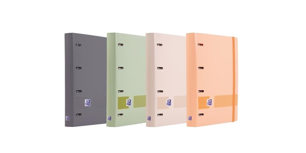 Carpebloc Oxford 400195804 A4+ 4 anillas 35mm 100H 90G 5x5 Boreal aterciopelado